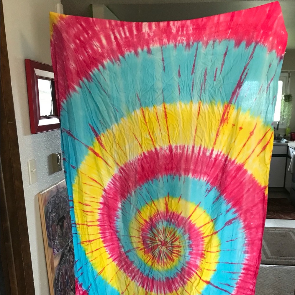 Hand dyed curtains (2 panels)